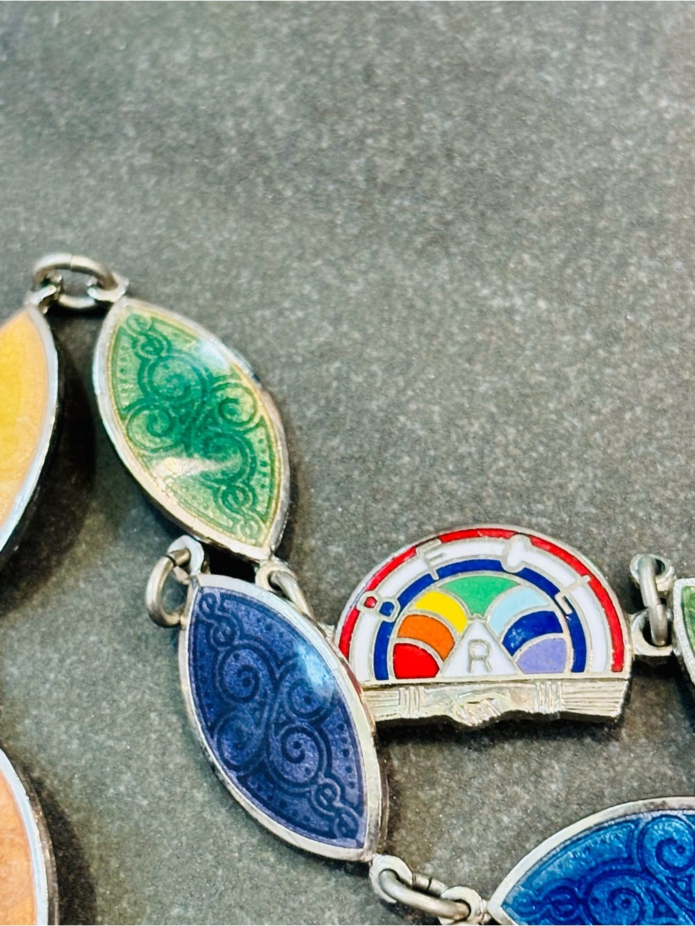 Masonic Lodge, rainbow girls vintage bracelet